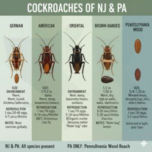 Type of cokroaches in NJ roach control,Roach control NJ,Roach exterminator,roach intestation,exterminator New Jersey,Roach exterminator NJ,Roach infestation,Roach control New Jersey,Roach control near me,Roach exterminator near me,german roach,american cockroach,local roach control